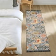 thumbnail image 3 of Yayeee Runner Rug for Bedroom 2'x6' Machine Washable Hallway Non Slip Mat, Gray Llama Pattern, 3 of 8