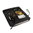thumbnail image 2 of HELLHERO Book Cover with Handle Polyester Washable Carrying Book Case for Bible Decorative Design Paperbacks Notebook Book, Sunflower Butterflies Quote, 2 of 6