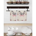 thumbnail image 3 of Watercolor Easter Kitchen Dish Towels for Drying Dishes Set of 4, Cute Rabbits Ears Flowers Bow Spring Beige Waffle Weave Microfiber Hand Tea Bathroom Towels Quick Dry & Absorbent Towel 15.7x23.6, 3 of 7
