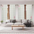 thumbnail image 6 of Pink Spring Floral Kitchen Curtain for Berdoom Living Room Cafe 72 Inch Length, Tulip Yellow Plaid Summer Botanical Tiers Curtains Light Filtering Drapes Window Treatment 2 Panels 52"Wx72"L, 6 of 8