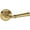 Lifetime Polished Brass, variant on Baldwin Pv.Dun.R.Rrr Dunsmoor Privacy Door Lever Set - Brass
