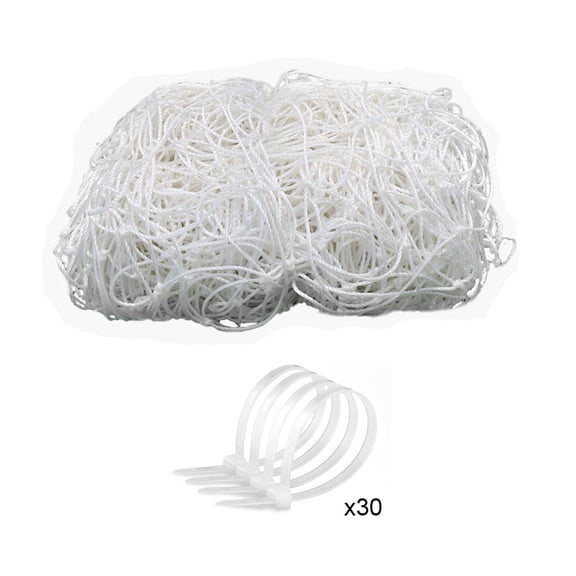 Portable Replacement Soccer Goal Net with Fastener Straps, Durable All-Weather Sports Netting for Training and Practice, Reliable Goal Post Gear