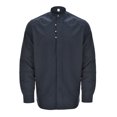thumbnail image 1 of XDZJLR Mens T Shirts Fashion Solid Color Stand Long Sleeve Slim Fit Tee, 1 of 6