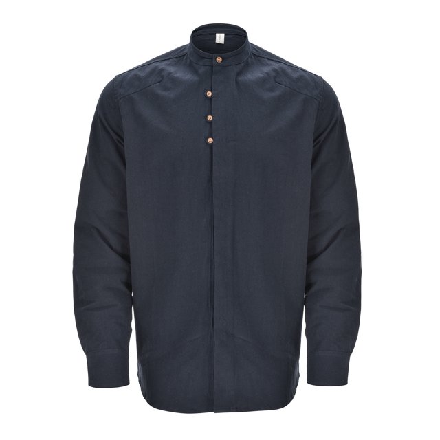 XDZJLR Mens T Shirts Fashion Solid Color Stand Long Sleeve Slim Fit Tee
