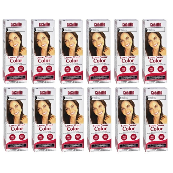 CoSaMo - Love Your Color Non-Permanent Hair Color 755 Light Brown - 3 Oz (Pack of 12)