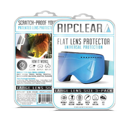 Ripclear Oakley O2 XL Snow Goggle Lens Protector Kit - Scratch-Resistant, Crystal Clear -