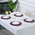thumbnail image 5 of GZHJMY Mardi Gras Round Placemasts Set of 4, Non-Slip Heat Resistant Place Mats Washable Kitchen Dining Table Mats, 15.4", 5 of 5