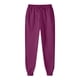 thumbnail image 4 of WILLBEST Pantalones Casuales para Mujer, Pantalones Deportivos de Cintura Elástica con Cordón de Color Sólido para Mayor Comodidad y Estilo, Ideales para el Ocio y el Uso Diario. Extra Grande, 4 of 5