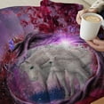 thumbnail image 6 of Horse Magical Animal Blanket Microfiber Flannel Throw Lightweight Super Soft Cozy Blankets for Couch Bed Sofa Chair, Gift for Birthday Thanksgiving Christmas 40"x30" for Pet, 6 of 6