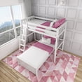 thumbnail image 5 of Max & Lily Solid Wood L-Shaped Bunk Bed Twin over Twin for Kids, White, 5 of 11