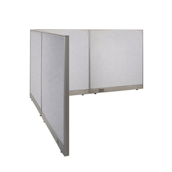 GOF L-shaped Freestanding Office Partition, Room Divider, Privacy Screen, Workstation Cubicle (84”D x 96”W x 48”H)