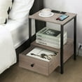 thumbnail image 7 of Nightstand/End Table Space Saving Side Table w/Storage Drawer&USB Port Wood Made, 7 of 7
