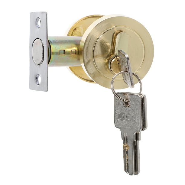 Cerradura de puerta con llave de aleación de zinc de un solo cilindro para dormitorio