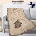 thumbnail image 7 of Memorial Gifts for Loss of Father Mother Sympathy Blanket Bereavement Gifts for Loss of Dad Mom Rememberance Condolences Gift (, Letter Print-Loss of Dad), 7 of 7