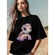 thumbnail image 3 of Women's T-Shirt,Short Sleeve Tee Shirts Casual Tops Pink Sea Turtle Crewneck T Shirt for Women, 3 of 8