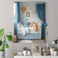 thumbnail image 4 of Qisvanset 12x16 Inch With Frame 2D Flat Wall Art Hot Air Balloon Airplane Boys Nursery Bedroom Wall Decor, 4 of 8