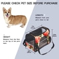 thumbnail image 3 of Peach Sherpa Carrier Bag – Durable 900D Oxford Cloth Fabric Pet Travel Bag with Nylon Webbing, 17x10x11.8 inches, Black Color., 3 of 7
