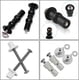 thumbnail image 2 of Kit de reparación de inodoro universal, tornillos de asiento de inodoro de acero inoxidable duraderos, piezas de repuesto para la mayoría de las fijaciones de bisagras estándar, herramientas de, 2 of 5