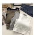 thumbnail image 5 of New Women Sexy Sleeveless U Neck Camisole Tops Vest Bra Solid Color Top Female Summer with Chest Pad Slim Bottoming Tops, 5 of 5
