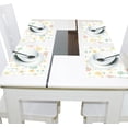 thumbnail image 4 of Flowers on Yellow 12×18 inch Placemats Heat Resistant Washable Foldable Rectangular Placemats Set Decoration Indoor Outdoor for Kitchen Dining Table 1PC, 4 of 8