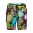 thumbnail image 4 of Naloa Easter Egg1 Men's Short Pajama Pants, Lounge Comfort Shorts with Elasticized Waistband and Side Pockets - Large, 4 of 9
