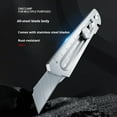 thumbnail image 4 of Musbetu Utility Cutter with Swivel Lock Heavy-Duty Stainless Steel Utility Cutter Retractable Snap Blade Box Cutter, 4 of 7