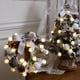 thumbnail image 2 of Paquete de árbol de Navidad gris de 45/60/90 cm, corona de flocado para colgar en la puerta, decoración de ambiente de escena de centro comercial de hotel, 2 of 5