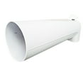 thumbnail image 4 of Westbrass E507D-1F-50 7" Reach Wall Mount Tub Spout with Diverter, Powder Coat White, 4 of 11