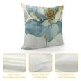 thumbnail image 4 of Creowell Watercolor Floral Leaves Abstract Plant Print Throw Pillows Modern Art Decoration Square Cushion Case Family Sofa Living Room Outdoor Decor Pillow Case  (Lotus Flower), 4 of 5