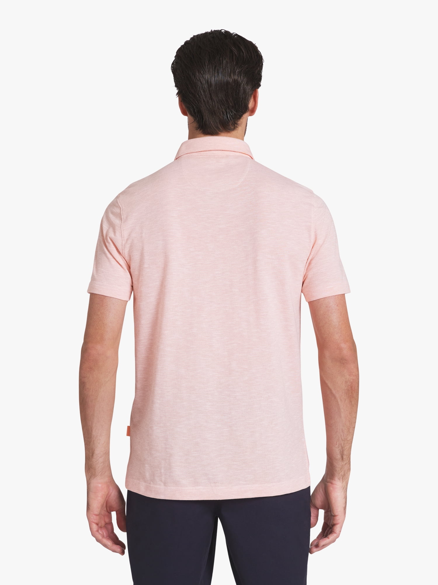 Chaps Men's and Big Men's Harbor Side Slub Short Sleeve Polo Shirt, Sizes S-3XL