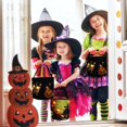thumbnail image 2 of BlackBolsas De Truco O Trato De Halloween Con Luz Led Bolsa De Fiesta De Halloween Iluminada, Bolsa De Asas De Caramelo Con Luz De Cubo De Halloween Para Niños Y Adultos Suministro, 2 of 5
