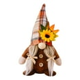 thumbnail image 2 of Thanksgiving Gnome Figurine Decor - Handmade Sunflower & Maple Leaf Dwarf Doll, Soft Fabric Durable Holiday Tabletop Ornament for Home, Dining, Classroom Decorations, 2 of 6