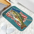 thumbnail image 6 of 1pc Largemouth Bass and Fishing Absorbent Non-Slip Bathroom Thickened Flannel Rug Decor,Soft,Quick Drying,Suitable For Indoor/outdoor Use,Bathrooms,Bedrooms,Kitchens,Terrace,Laundry Rooms,16"x24", 6 of 9