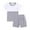Grey, variant on Gerichy Girls Summer Outfits, Toddler Children Kids Children's Short Sleeved Suit Running Sportswear Casual Quick Drying Clothes For Boys Girls Tshirt Shorts Two Piece Suit