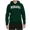 thumbnail image 2 of Wild Bobby State of Nebraska College Style Unisex Hoodie Sweatshirt, 2 of 6