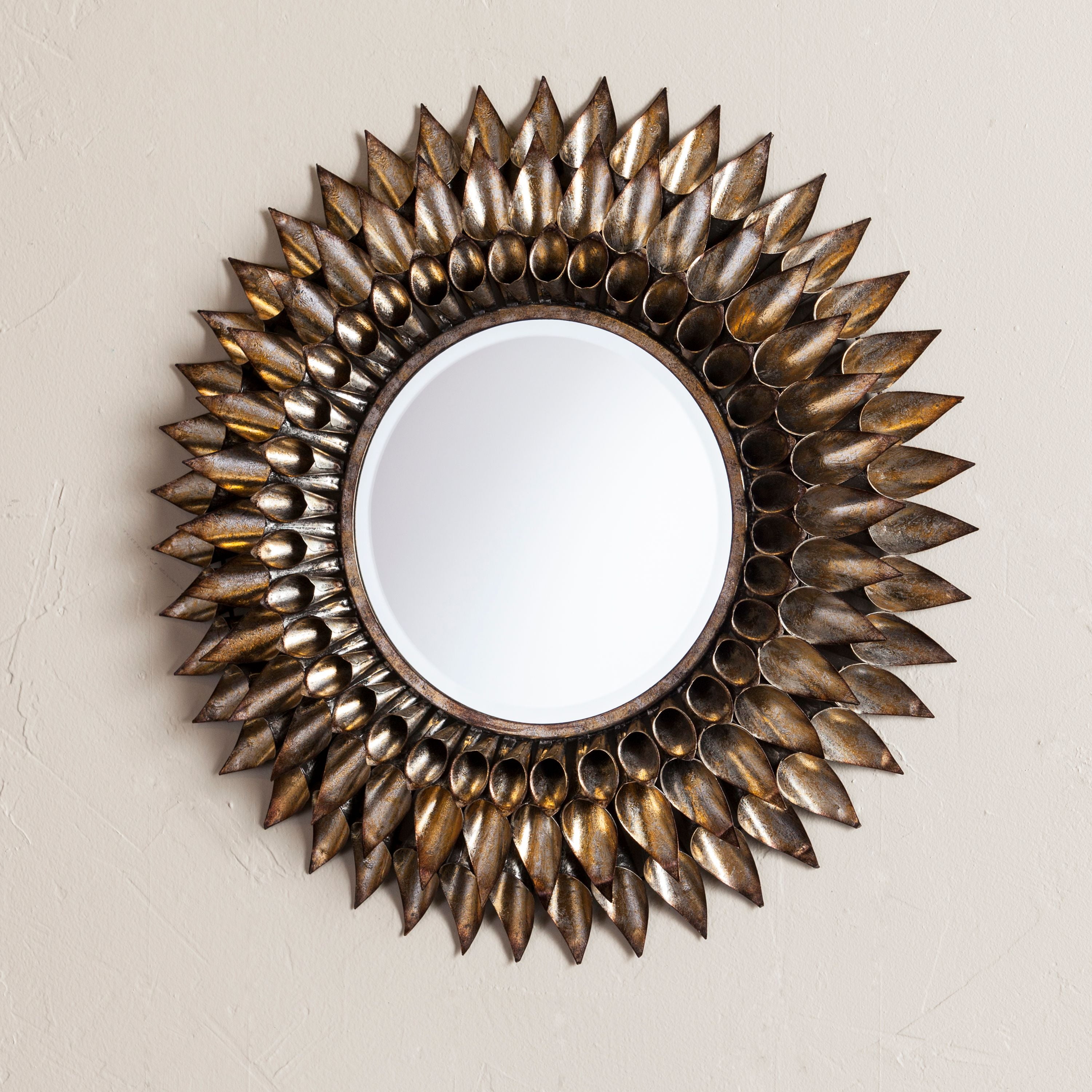 Southern Enterprises Small Round Wall Mirror, Clear