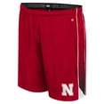 thumbnail image 2 of Men's Colosseum Scarlet Nebraska Huskers Online Shorts, 2 of 3