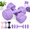 Purple-5lb Each (10 lbs Total), variant on Adjustable Dumbbell Set of 2, Black, 10lb Each (20 lbs Total)