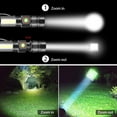 thumbnail image 3 of Flashlight LED Rechargeable, Magnetic USB Flashlight, COB Work Light Zoom Extremely bright waterproof tactical flashlight with 4 modes for outdoor camping emergencies, 3 of 7
