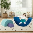 thumbnail image 3 of Barara King Rainbow Arc Climber Playset with Machine Washable Foam Blocks, Multicolor, 3 of 8