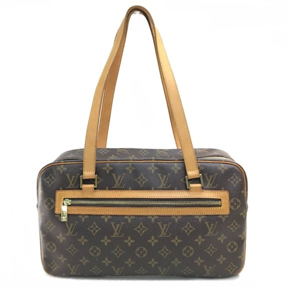 Pre-Owned LOUIS VUITTON M51181 Monogram Cite GM Shoulder Bag in Canvas, Brown, Women's (Fair)
