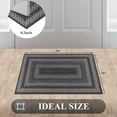 thumbnail image 5 of Enyhom Front Door Mat 24" x 36" Heavy Duty Durable Welcome Mat for Outdoor Indoor, Dirt Trapper Doormat ,Black Gray, 5 of 9