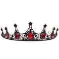 thumbnail image 4 of BRIGHTFUFU 1 corona de novia de estilo barroco, elegante corona para vestido de novia., 4 of 8