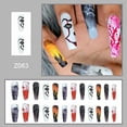 thumbnail image 2 of Fofosbeauty 24 pcs Press-on Acrylic False Nails, Nails Tips Designs 2023,Long Coffin Colourful Helloween, 2 of 9