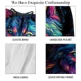 thumbnail image 4 of luoweisi Men's Beach Shorts Quick Dry Swim Trunks with Mesh Lining Wolf M, 4 of 5