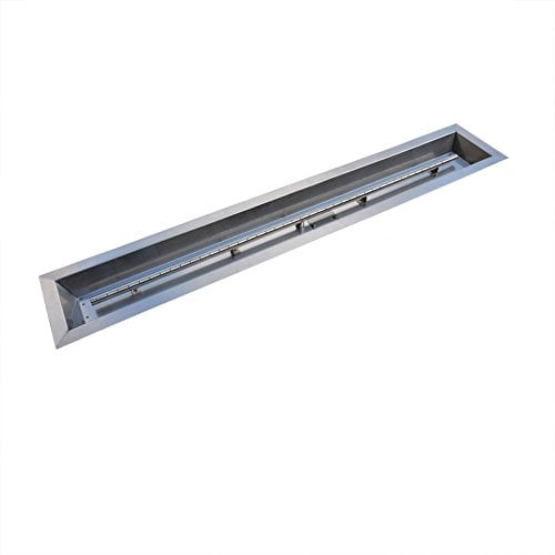 Stanbroil Stainless Steel Linear Trough Drop-in Fire Pit Pan and Burner 60 by 6-Inch