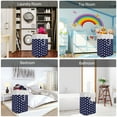 thumbnail image 4 of EVNELE Large Laundry Hamper, Waterproof Canvas Laundry Basket, Collapsible Storage Basket Bin for Kids Room, Toy Organizer, Nursery Hamper, Clothes Hamper, Stars, 4 of 7