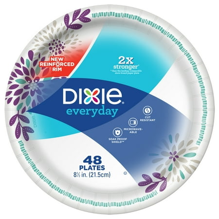Dixie Everyday 8.5" Paper Plates, 48ct