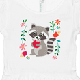 thumbnail image 4 of Inktastic Woodland Raccoon Spring Flowers Girls Baby Dress, 4 of 5