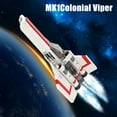 thumbnail image 6 of MOOXI Colonial Viper MK1 Building Sets,Space Combat Spaceship Toy Collection Model Kits(596pcs), 6 of 6